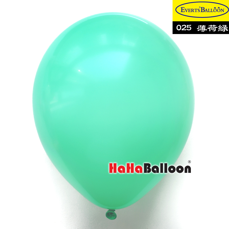 圆形气球10寸标准薄荷绿色100个/包
