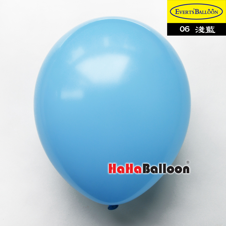 圆形气球5寸标准浅蓝色100个/包