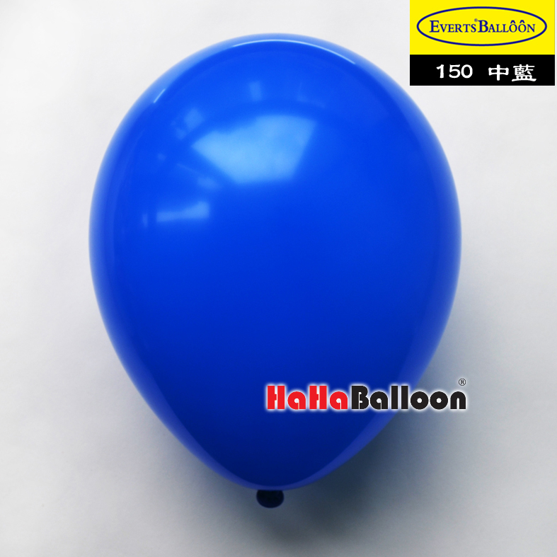 圆形气球12寸标准中蓝色100个/包