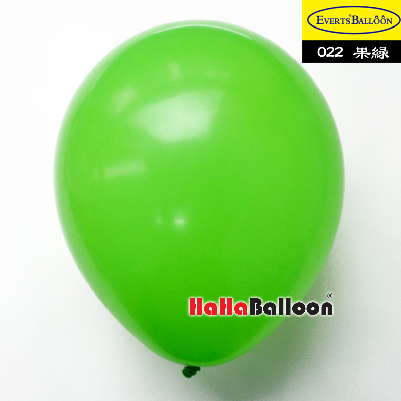 圆形气球12寸标准苹果绿色100个/包