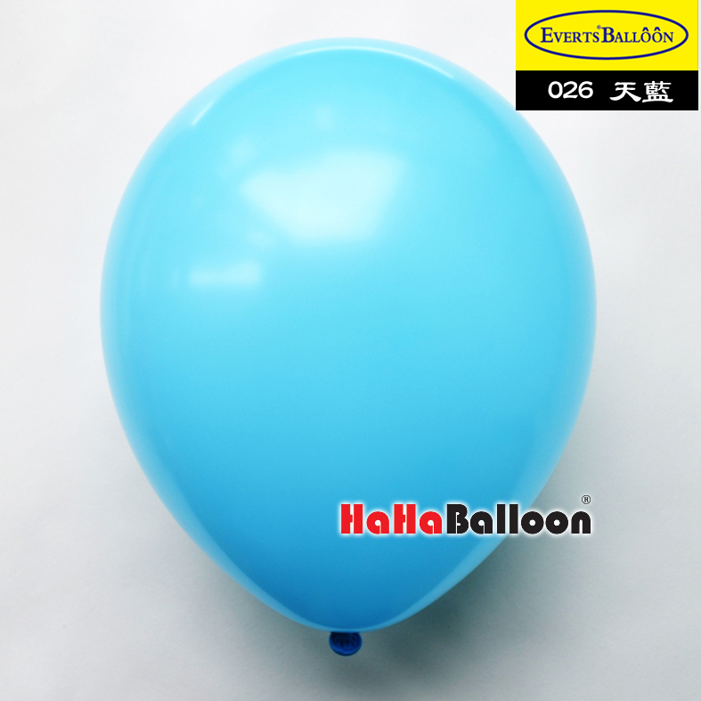 圆形气球16寸标准天蓝色50个/包