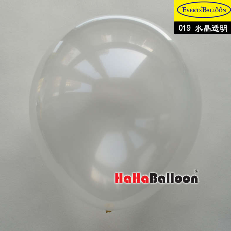 圆形气球12寸水晶透明色100个/包