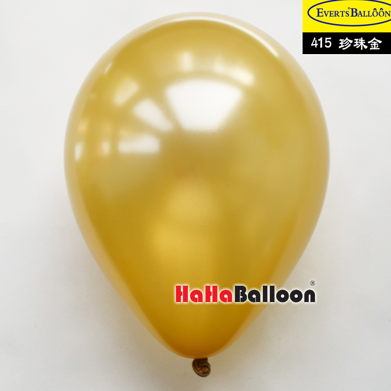 圆形气球12寸珠光金色100个/包