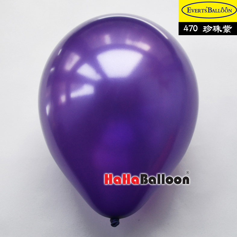 圆形气球12寸珠光紫色100个/包