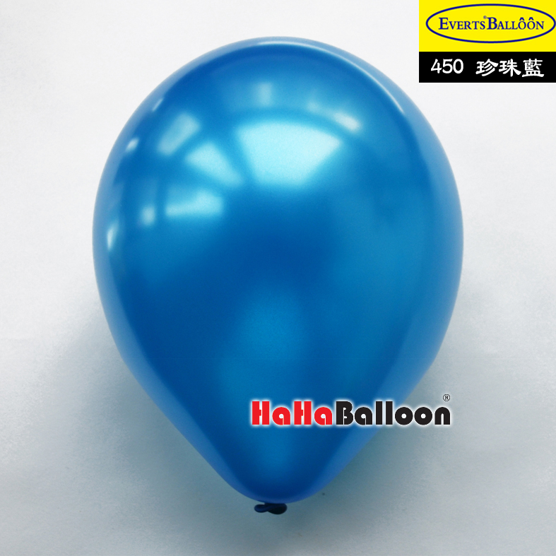 圆形气球12寸珠光蓝色100个/包