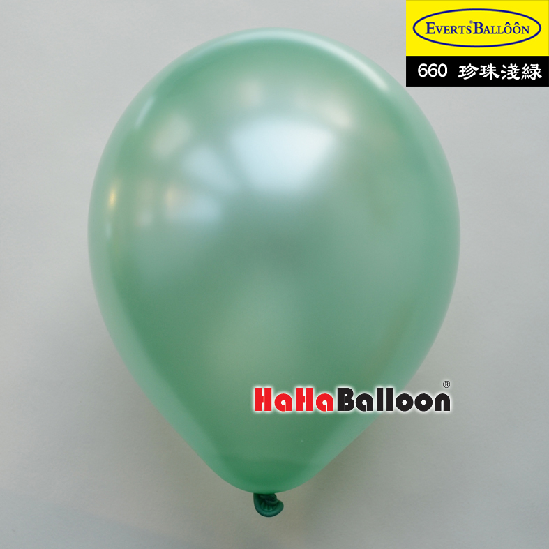 圆形气球10寸珠光浅绿色100个/包