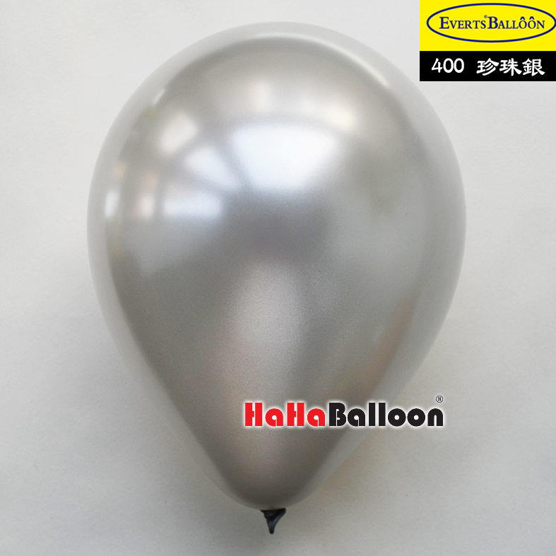 圆形气球12寸珠光银色100个/包