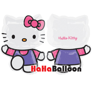 美国Anagram进口铝箔铝膜气球大号粉紫凯蒂猫Kitty