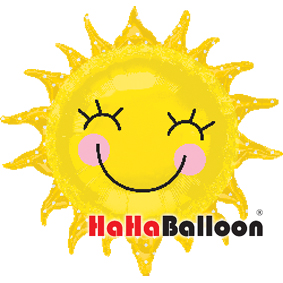 美国Anagram进口铝箔铝膜气球大号阳光太阳笑脸