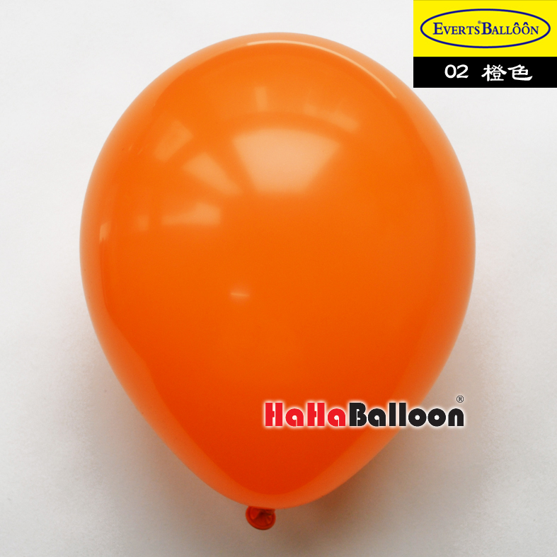 圆形气球10寸标准橙色/橘色100个/包