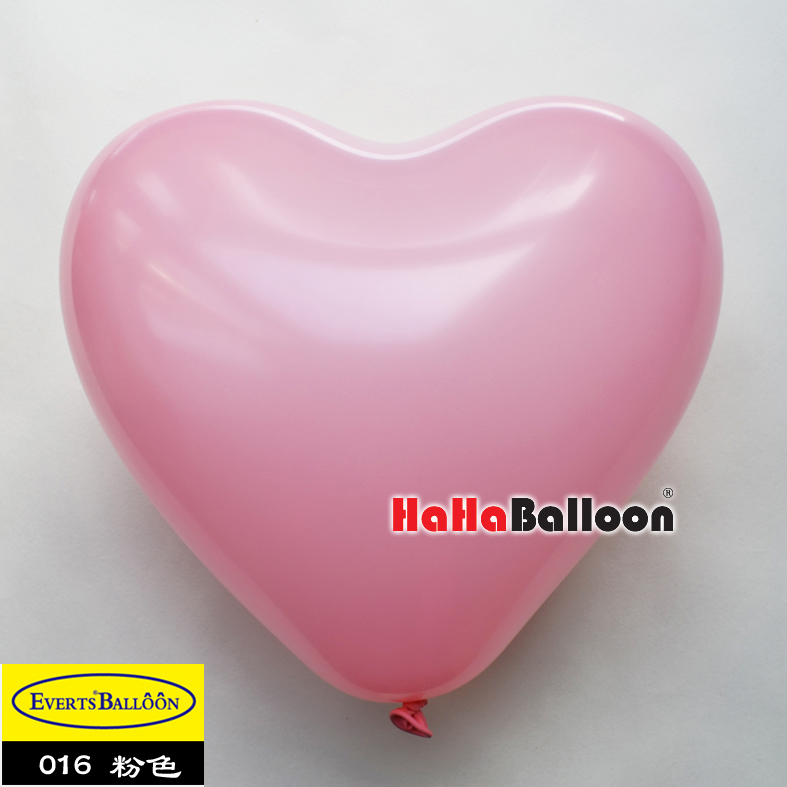 爱心形气球10寸标准粉色100个/包