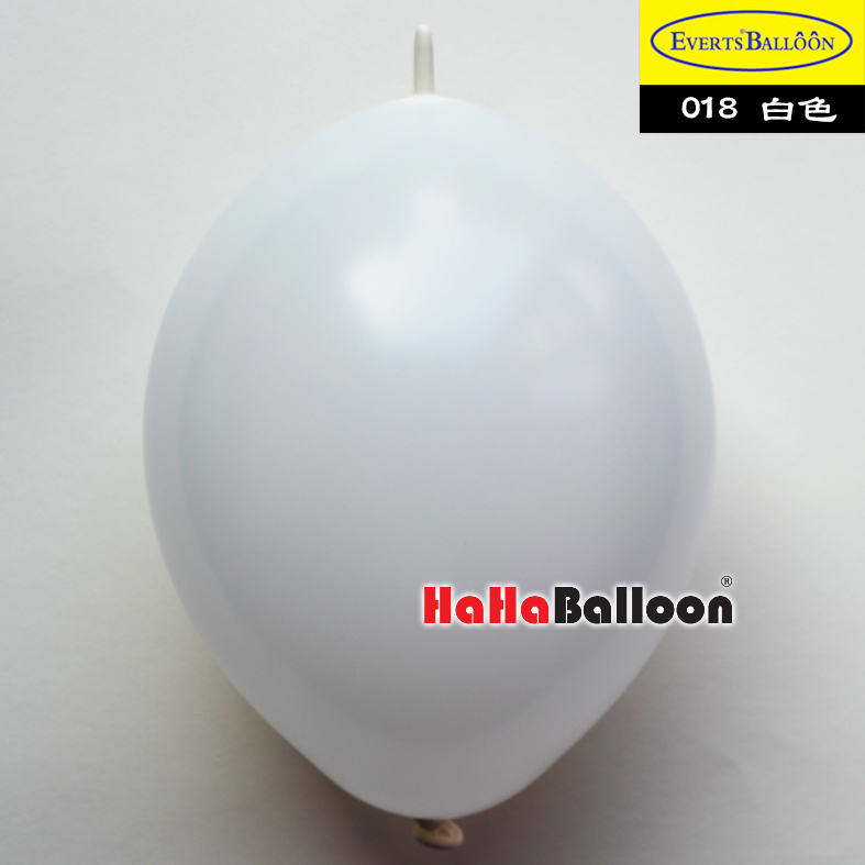 针尾巴气球6寸标准白色100个/包