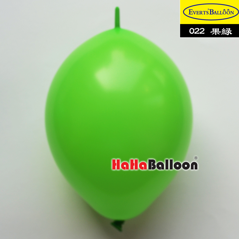 针尾巴气球6寸标准果绿色100个/包