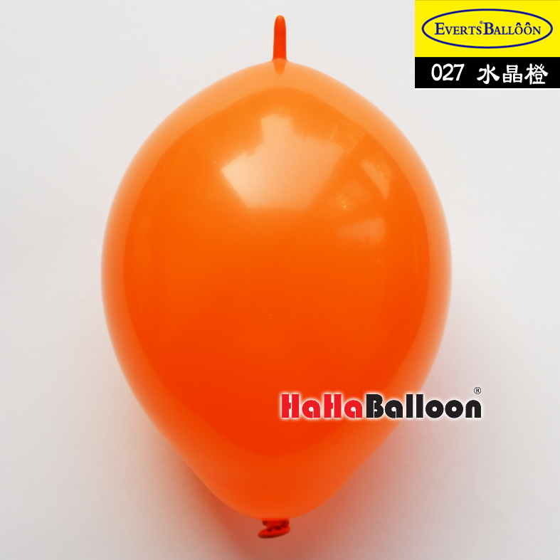 针尾巴气球6寸标准橙色/橘色100个/包