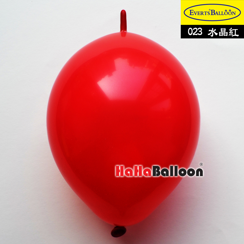 针尾巴气球6寸水晶红色100个/包