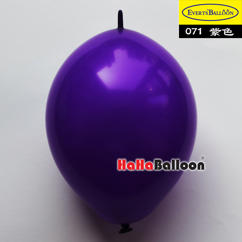 针尾巴气球6寸标准紫色100个/包