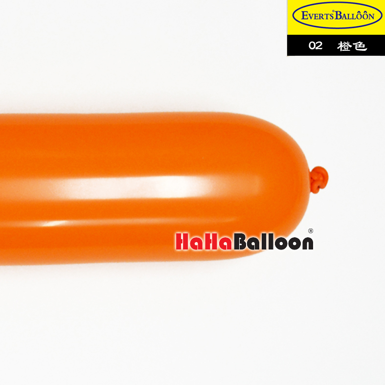 长条魔术气球360橙色100个/包