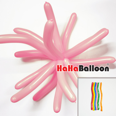 长条魔术气球230标准粉色100个/包