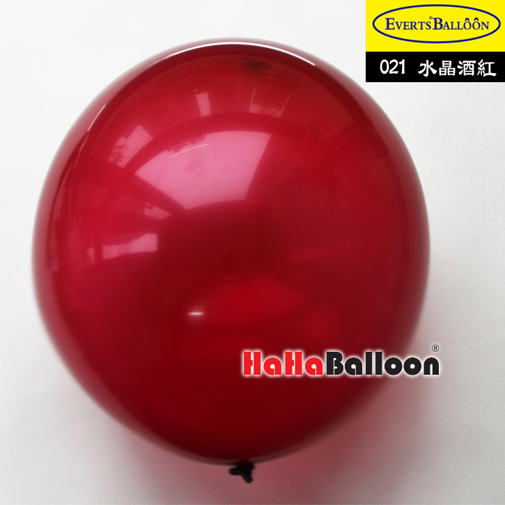 圆形气球36寸水晶酒红色1个