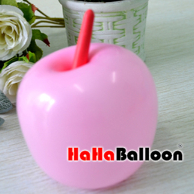 苹果气球粉色100个/包