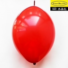 针尾巴气球12寸水晶红色100个/包