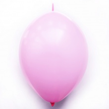 针尾巴气球12寸标准荧粉/粉红色100个/包