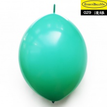 针尾巴气球12寸标准浅绿色100个/包