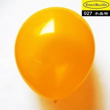 圆形气球12寸水晶橙色100个/包