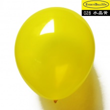 圆形气球12寸水晶黄色100个/包