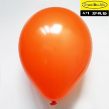 圆形气球12寸珠光橙色/橘色100个/包