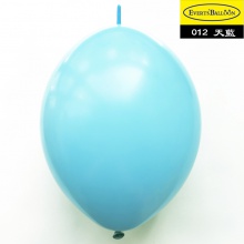 针尾巴气球12寸标准天蓝色100个/包