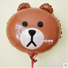 铝箔铝膜气球18寸布朗熊