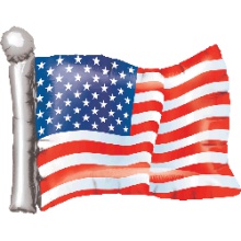 美国Anagram进口铝膜铝箔大号美国国旗