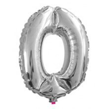 铝膜铝箔气球40寸大号银色数字0