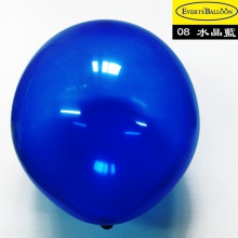 圆形气球24寸水晶蓝色1个