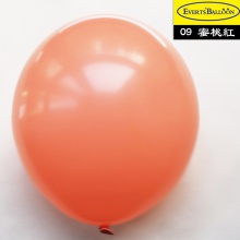 圆形气球24寸标准蜜桃红色1个