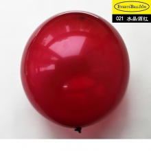 圆形气球24寸水晶酒红色1个