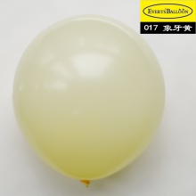 圆形气球24寸标准象牙黄色1个