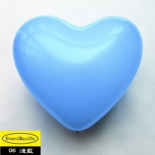 爱心形气球12寸标准浅蓝色100个/包