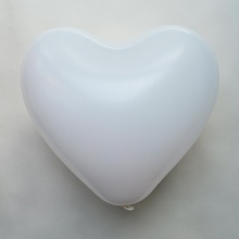 爱心形气球12寸标准白色100个/包