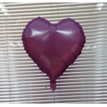 铝箔铝膜气球光版17寸爱心形紫色
