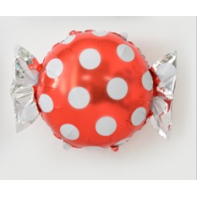 铝箔铝膜气球大号波点糖果红色