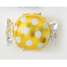 铝箔铝膜气球大号波点糖果金色