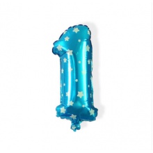 铝膜铝箔气球40寸大号蓝色数字1