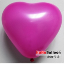 爱心形气球5寸标准玫红色100个/包