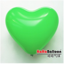 爱心形气球5寸标准浅绿色100个/包