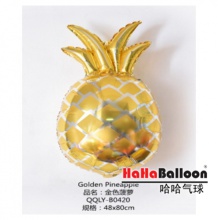 铝箔铝膜气球大号金色菠萝水果