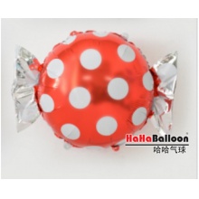 铝箔铝膜气球大号波点糖果红色