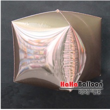 光版铝箔铝膜气球28寸4D方形正方体玫瑰金