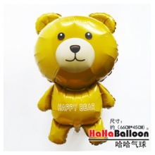 铝膜铝箔气球大号黄色小熊